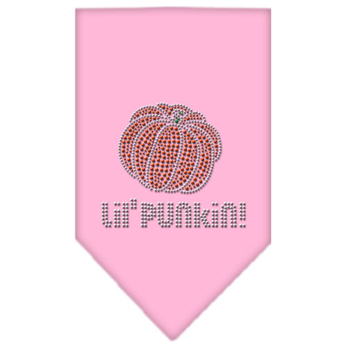 Lil Punkin Rhinestone Bandana Light Pink Large